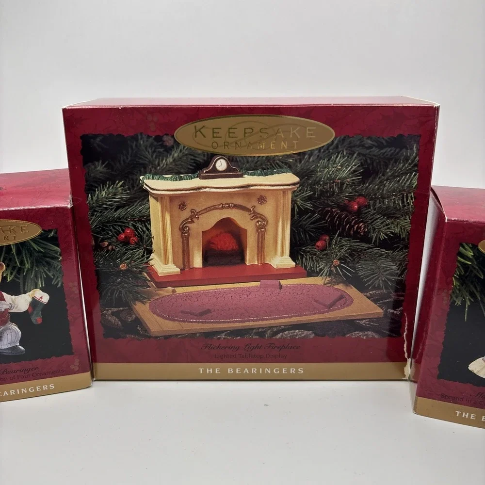 Hallmark Keepsake Ornaments The Bearingers Of Victoria Circle‎ 5 Pc Set 1993 Box